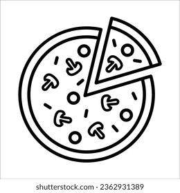 pizza icon simple design art eps 10