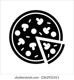 pizza icon simple design art eps 10