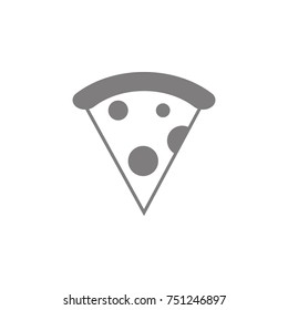 pizza icon. Simple web black icon, can be used as web element icon on white background