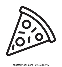 Pizza icon, pizza slice icon. Piece of pizza simple vector icon.