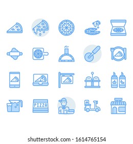 Pizza icon and symbol set
