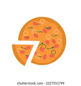 Pizzensymbol, einfache Vektorgrafik