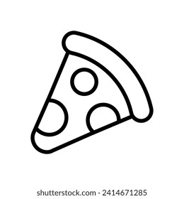 pizza icon symbol vector template