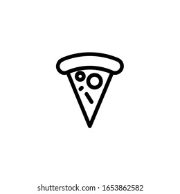 Pizza-Icon-Vorlage. Vektorillustration