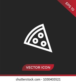 Pizza icon vector