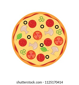 Pizza icon vector