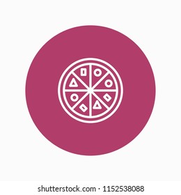 pizza icon vector