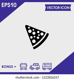 pizza icon vector