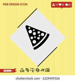 pizza icon vector