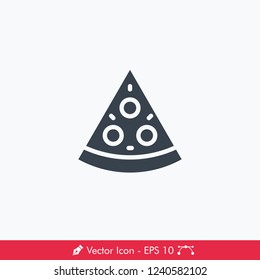 Pizza Icon / Vector