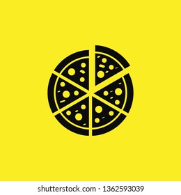 pizza icon vector