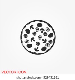 Pizza icon vector