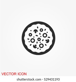 Pizza icon vector