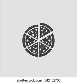 Pizza icon Vector