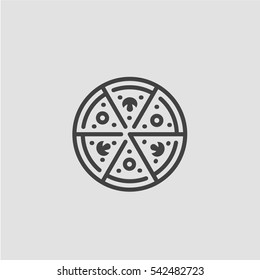 Pizza Icon Vector