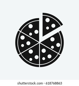 pizza icon vector