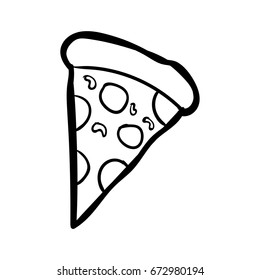 pizza icon vector 