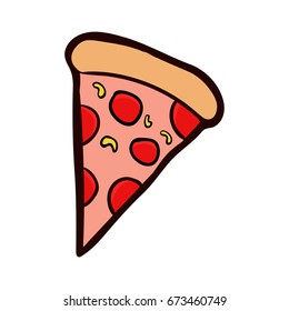pizza icon vector 