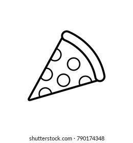 pizza icon vector