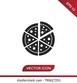 Pizza icon vector