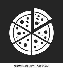 Pizza icon vector