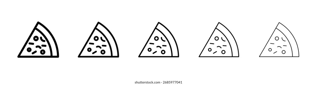 Pizzasymbol Vektorgrafik