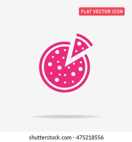 Pizza icon. Vector concept illustration for design.
