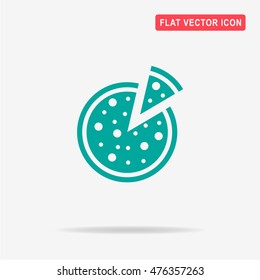 Pizza icon. Vector concept illustration for design.