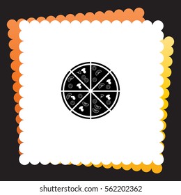 Pizza  icon. Vector design.