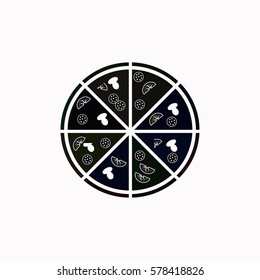 Pizza  icon Vector design.