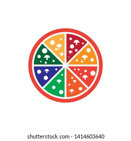 pizza icon vector design template