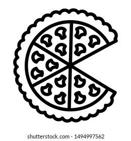 Pizza icon vector design template