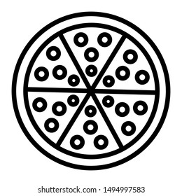 Pizza icon vector design template