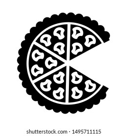 Pizza icon vector design template