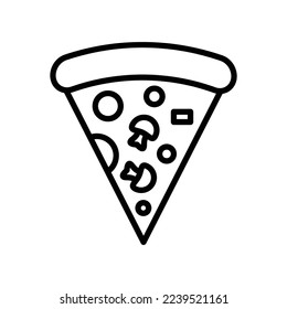 pizza icon vector design template in white background