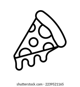 pizza icon vector design template in white background