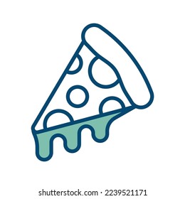 pizza icon vector design template in white background