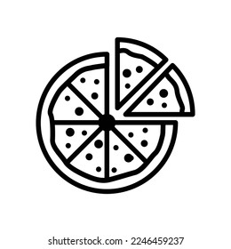Pizza icon vector design template