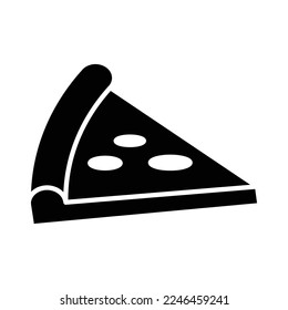 Plantilla de diseño de vectores de iconos de pizza