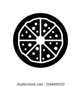 Pizza-Icon-Vektordesign-Vorlage