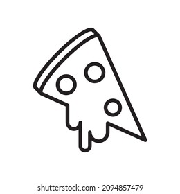pizza icon vector design templates white on background