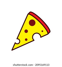 Pizza-Symbol, Vektordesign-Vorlagen, weiß Hintergrund