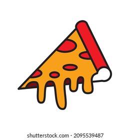 pizza icon vector design templates white on background