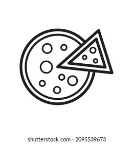 pizza icon vector design templates white on background