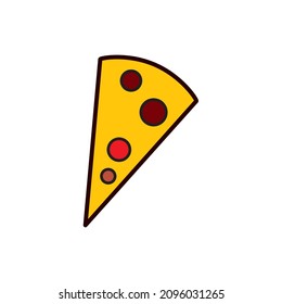 plantillas de diseño de vectores de iconos de pizza blancas en segundo plano