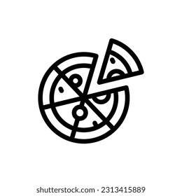 Pizzasymbol, Vektordesign-Trend