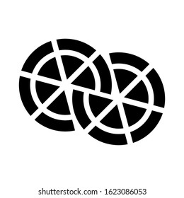 Pizza icon vector. Eps10 vector illustration.