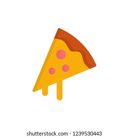 pizza icon vector flat design