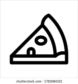 pizza icon vector. food vector illustration on white background