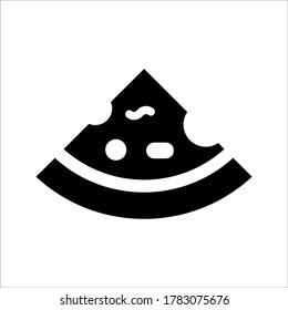 pizza icon vector. food vector illustration on white background